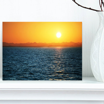 Beautiful River View at Sunset - Reproduction de photo sur toile tendue