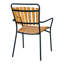 Altemos 46cm H Metal Parsons Chair in Brown