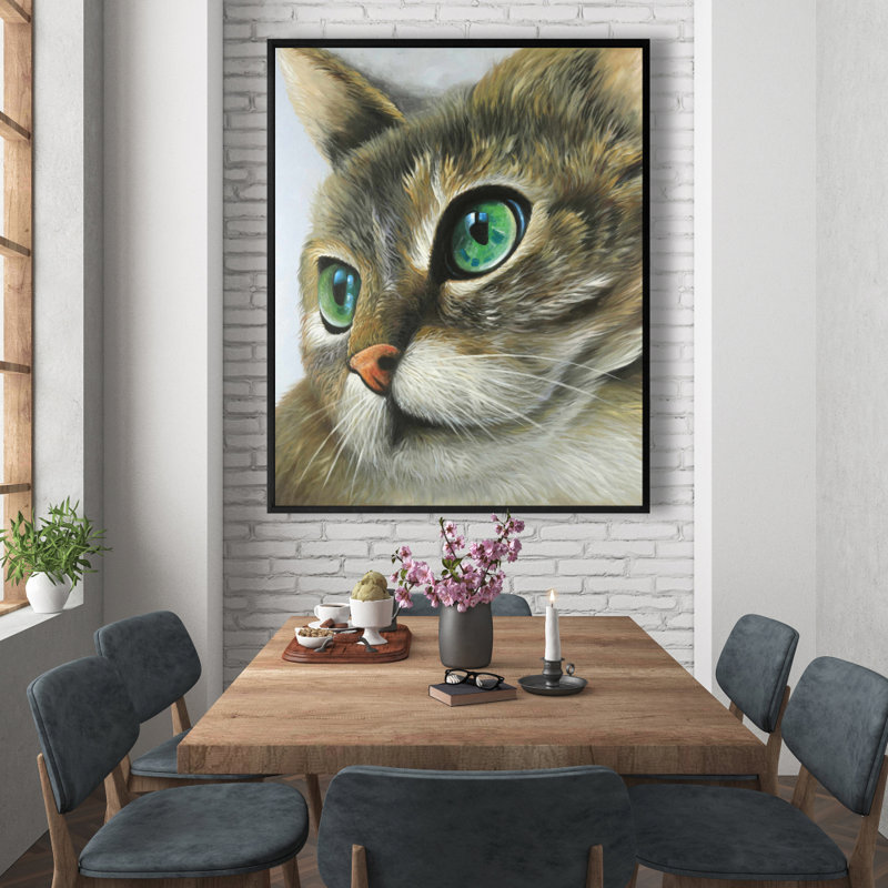 «Peaceful Cat Portrait» sur toile