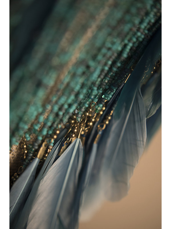 Pluma 28'' W Curtain Tieback, Teal