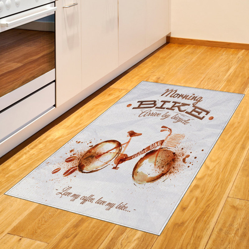 Coffee Art High Density Long Fiber Poly Threads Decorative Area Rug Carpet, Rectangle 2'7" x 5'