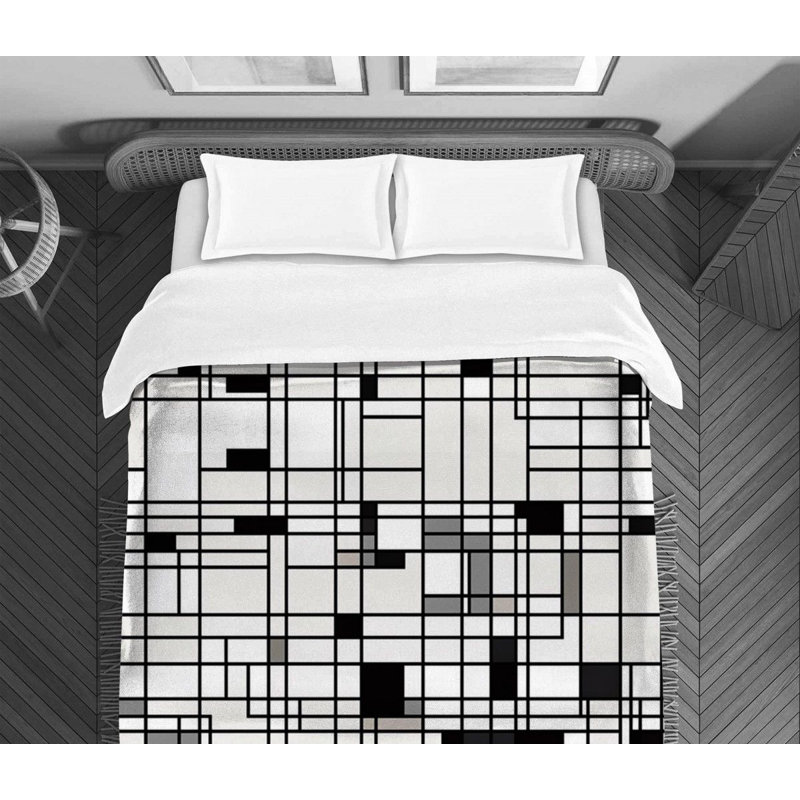Rilian Mondrian Geometric Bedding, Twin Extra Long