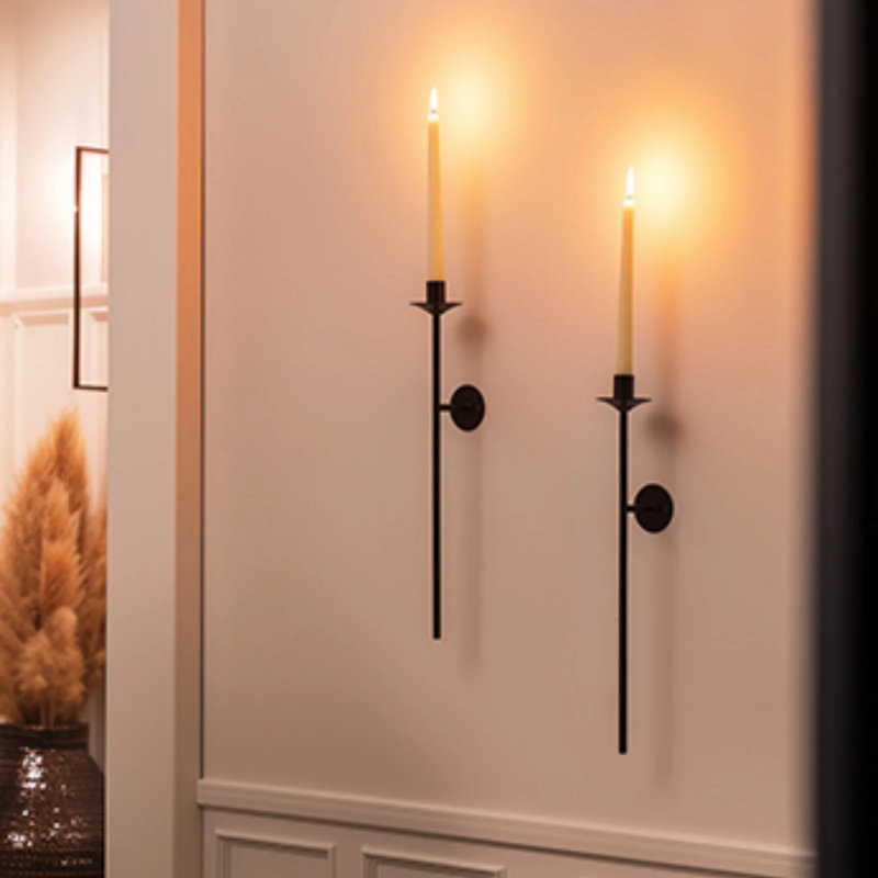 Black Wall Candle Holder Set Of 2