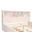 Lit plateforme en bois avec tête de lit multi-rangement, USB et tiroirs