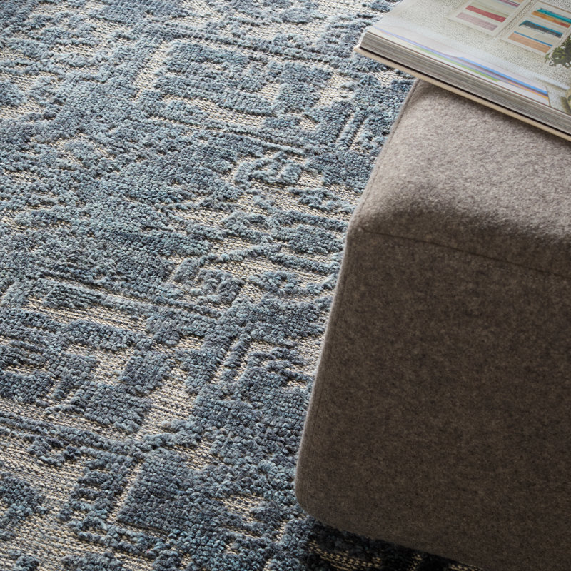 Jaipur Living Pranhita APS03 Handknot Medallion Blue Area Rug (6'X9'), Rectangle 8' x 10'