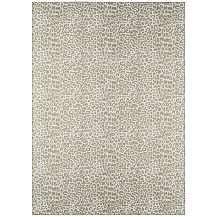 Chenille Washable Animal Print Rug