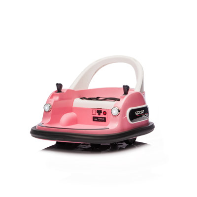 12V ride on bumper car for kids,electric car for kids,1.5-5 Years Old,W/Remote Control, LED Lights, Bluetooth & 360 Degree Spin, Vehicle body with anti-collision padding Five-point Safety Belt,2wd