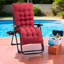 Chaise de jardin pliante pliante, chaise d'extérieur portable avec accoudoirs-754067088