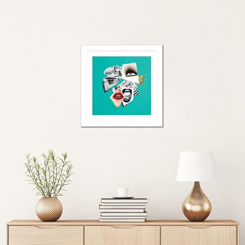 Today's The Day I Realized - Reproduction d'art mural - Papier d'art encadré, 16 po x 16 po, Framed Paper, White