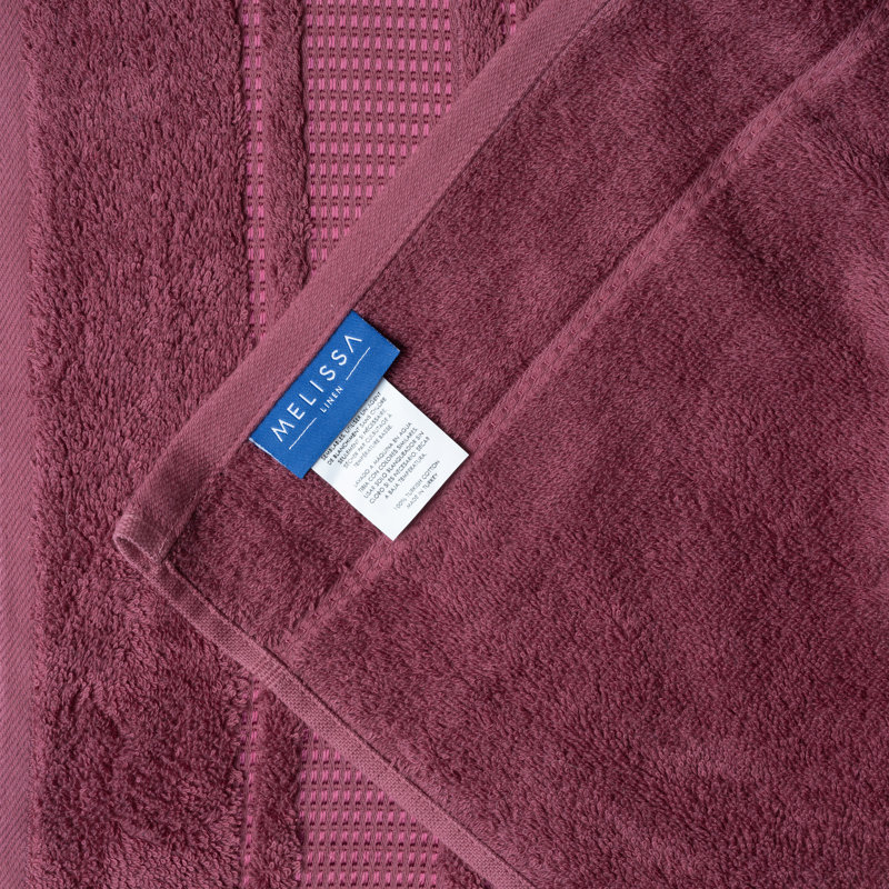 2 Piece Turkish Cotton Bath Towels 28" x 55", Regal Purple