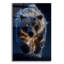 Art mural en verre épique «Moonlight Bear» par Ann Klee, 12 po x 16 po-312192690