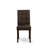 7 Piece Mid Century Dining Set consists A Mid Century Dining Table and 6 Black Textured Polyester Fabric Kitchen Chairs, Distressed Jacobean-1454338209