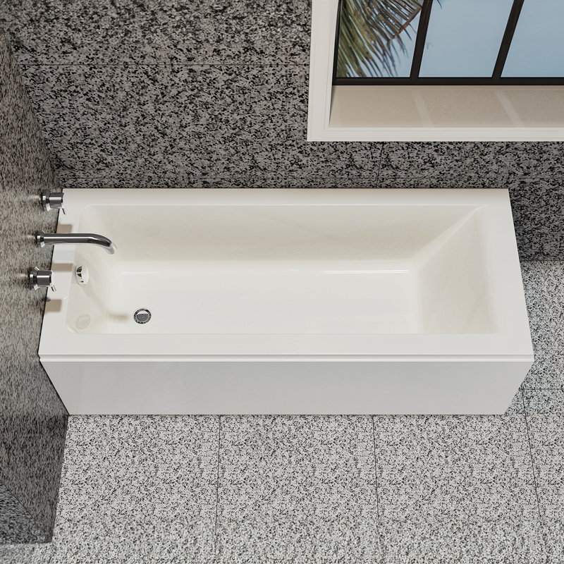 Square Single-Ended ABS Bathtub