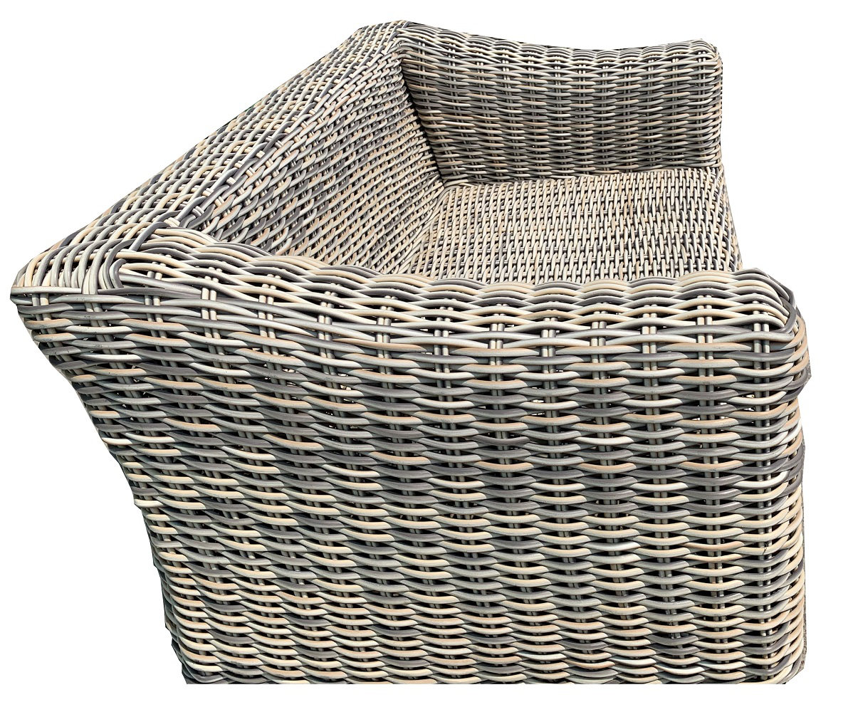 65" Patio Loveseat, Blue