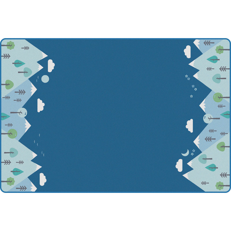 Tapis Kidsoft Tranquil Mountains, Rectangle 4 pi x 6 pi