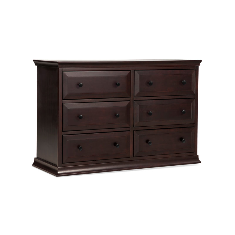 Commode double 6 tiroirs Signature, Java foncé