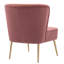 Chaise d'appoint en velours Tru-1276429200
