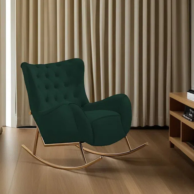 Chaise berçante élégante pour la maison, Atrovirens