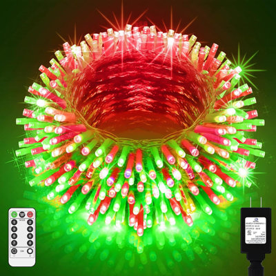 403 pi 1000 lumières de Noël à DEL décorations d'extérieur super longues guirlandes imperméables 8 modes minuterie fil de fer transparent pour l'extérieur de la maison arbre patio patio fête de mariage