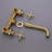 Wall Mounted Optional 2-handle Bathroom Faucet