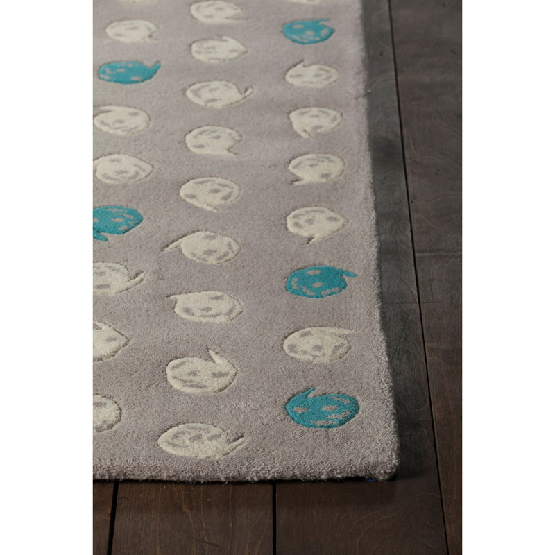 Tapis gris Wurth, 5 pi x 7 pi 6 po