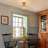 1-Light Clear Glass Globe Hallway Semi Flush Mount
