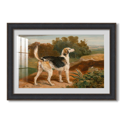 Ravager, One of the Lambton Hounds, 1835-James Ward-Custom Framed Print