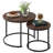 Makis Set of 2 Round Nesting Coffee Tables.