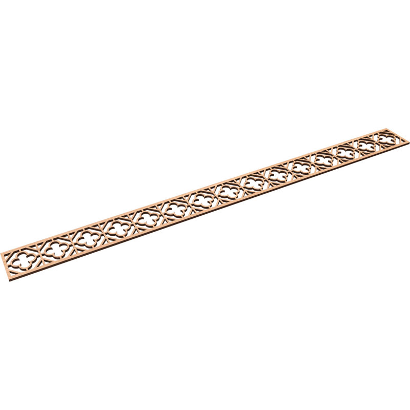 Moulure Hazelton, Noyer blanc, H 4 po x l 46,375 po x P 0,25 po