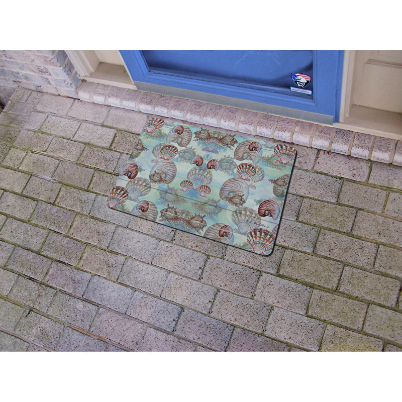 Alaina Non-Slip Indoor / Outdoor Doormat, Rectangle 1'6" x 2'2"