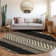 Premium Machine Washable Prisco Black Rug