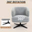 Chaise d'appoint pivotante rembourrée-235457487