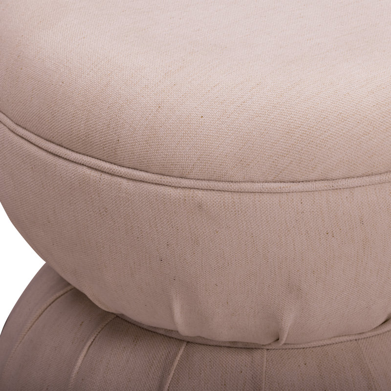 Ensemble de table de jeu et repose-pieds en chenille rose clair Tomlin, Rose