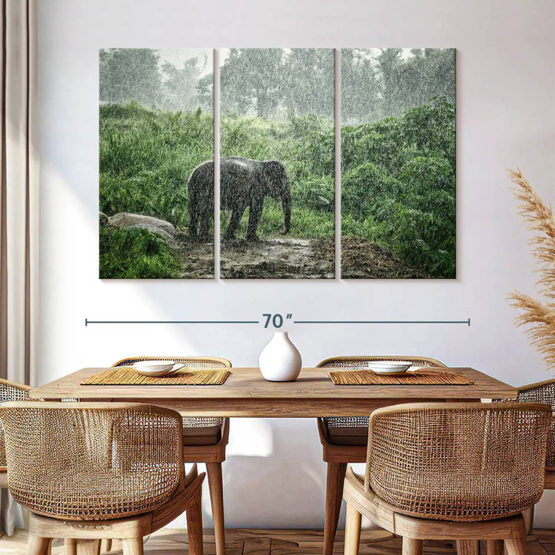 Brampt Elephant Rain Bath, 42" H x 65" W