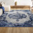 Kernan Cottage Medallion Dark blue/Ivory Rug-1514521265