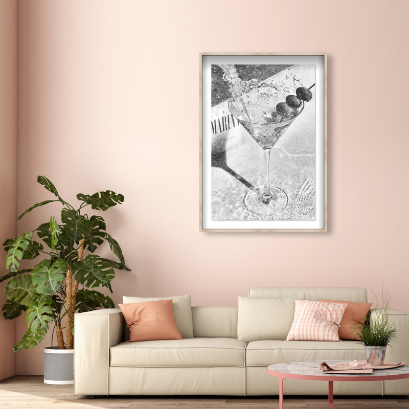 Chill Time II Shadowbox Food & Beverages Print by Oliver Gal, Black Frame, 10 x 15, 16.5"H x 11.5"W, Natural Oak Shadowbox