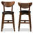 Upholstered Faux Leather Counter Stool with Solid Wood Frame-43741951