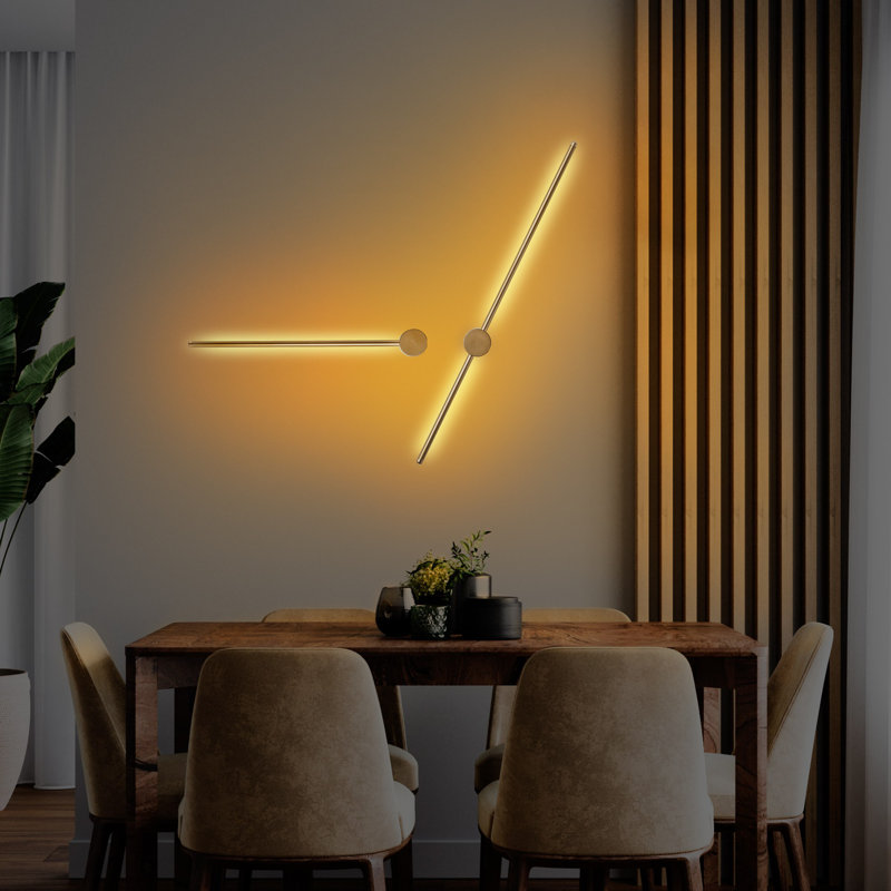 Lampe murale Cobers, Chrome chrome