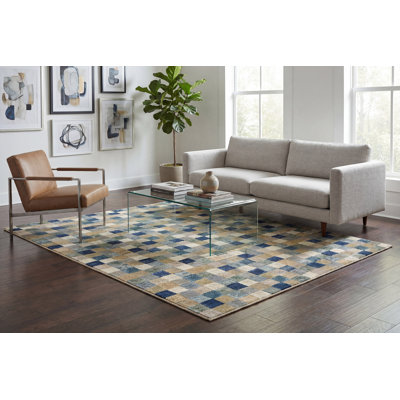 Tapis bleu Gerin