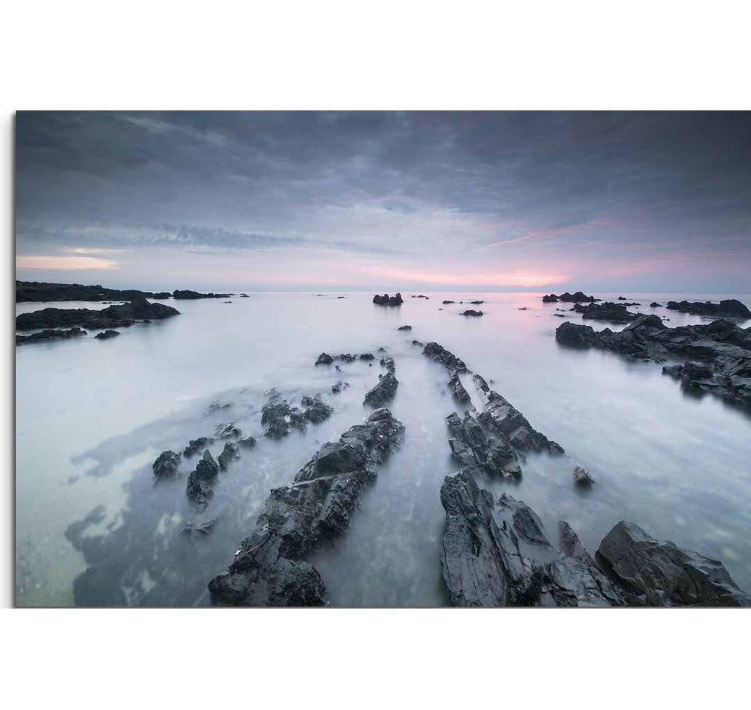 Gerahmtes Leinwandbild Felsen am Pandak Strand, Indonesien