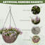 26.99 cm H Artificial Mixed Assortment in Basket