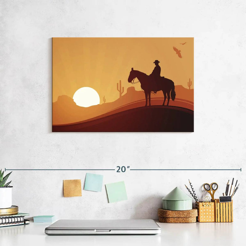 Lelar Desert Cowboy, 8" H x 12" W