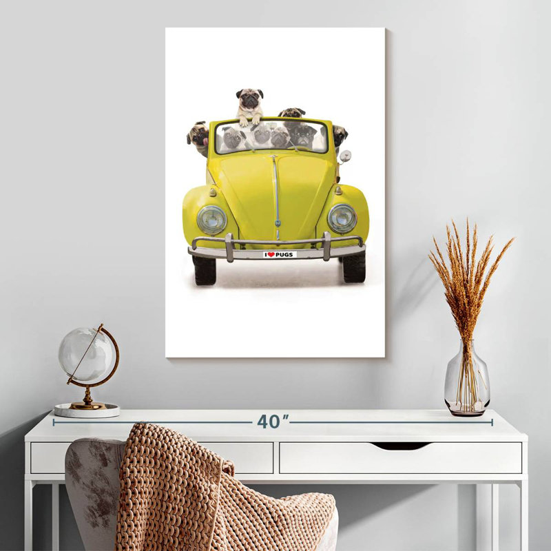 Pug Bug, 30" H x 20" W
