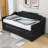 Vanner Twin Size Upholstered Daybed With Twin Size Trundle And Slats-1456233325