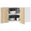 Vidaxl Hanging Cabinet Riga White 57 X 57 X 40 Cm Engineered Wood-121217463