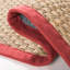 Natural Fiber Rikko Border Area Rug In Natural & Red-1129338591