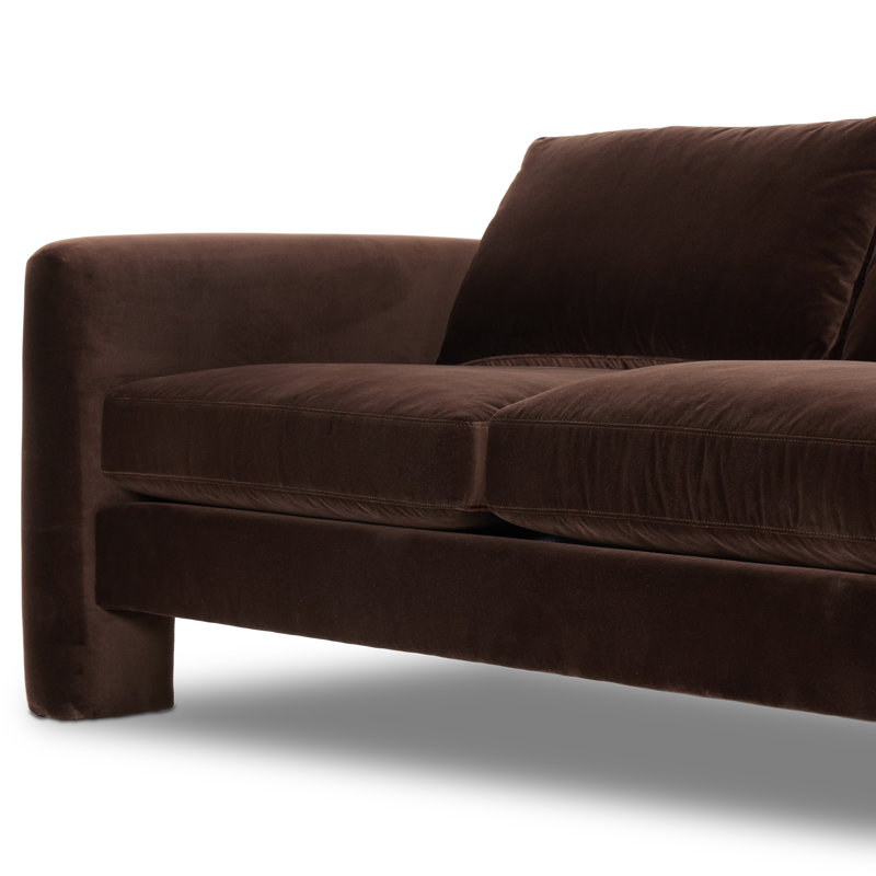 Katya Sofa, Surrey Cocoa, 33" W x 96.5" W x 39.75" D