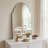 Arch Frameless Beveled Bathroom Wall Mirror for Vanity-1957380928