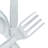 Shannan Aluminum Metal Utensils Decorative Silver Sculpture with Black Base