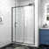 privdr 44"-48" W X 71" H Pivot Swing Semi-Frameless Shower Door with 1/4" Tempered Clear Glass